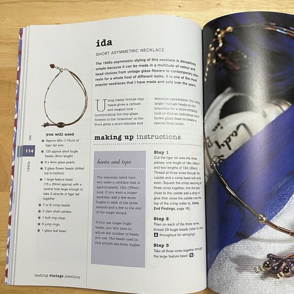 Making Vintage Jewellery 25 Original Designs By Emma Brennan Paperback Book DIY - Picture 8 of 10